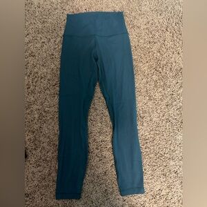 lululemon athletica Teal High-Rise Ribbed Leggings